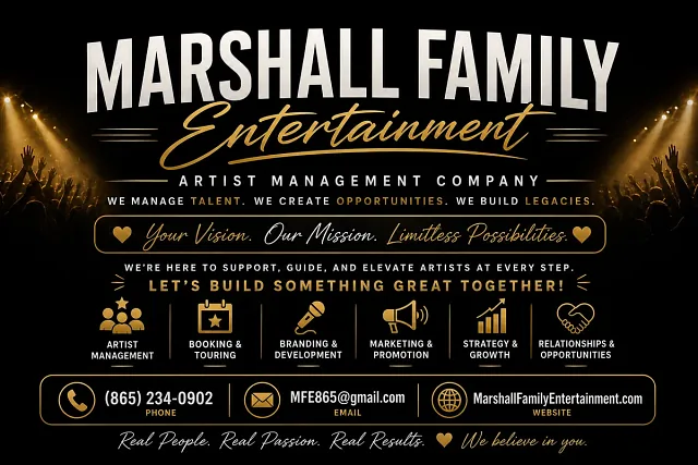 Marshall Family Entertainment - booker