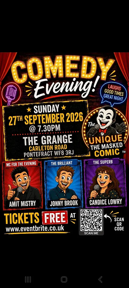 Free comedy event