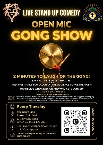 Live Stand Up Comedy At The White Lion With Third Eye Comedy