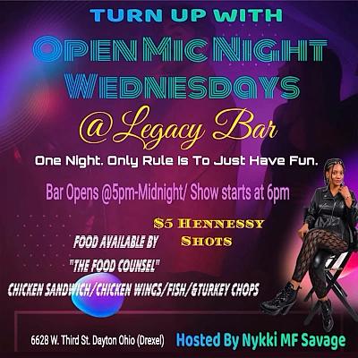 Open Mic Game Night at Legacy Bar