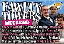 Fawlty Towers Weekend 24/10/2026 Winchester