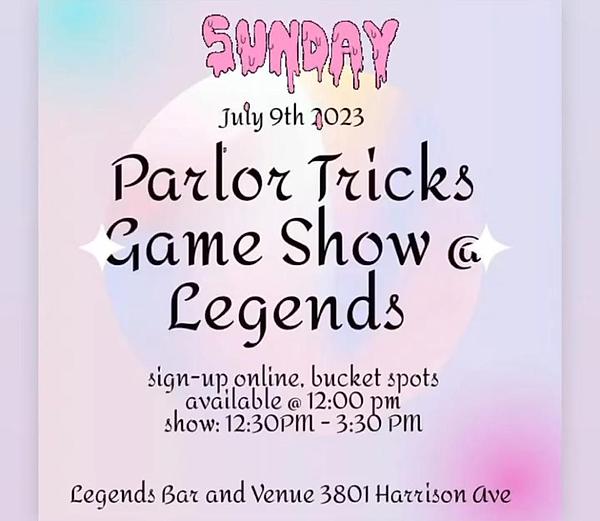 Parlor Tricks Game Show - comedy show