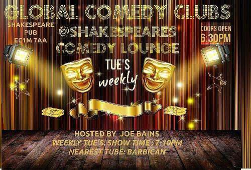 Global Comedy @Shakespeares Comedy Lounge - comedy show