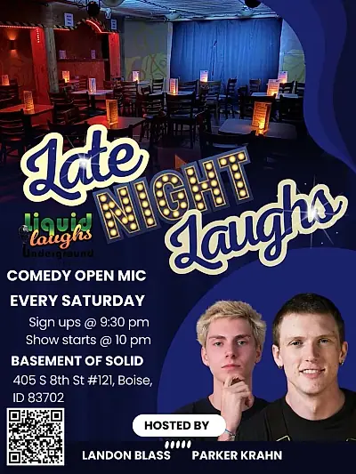 Free Comedy Show! Late Night Laughs Comedy Show and Open Mic!
