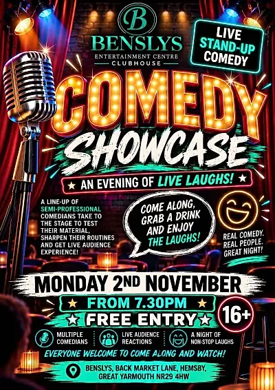 Benslys Open Mic Comedy showcase
