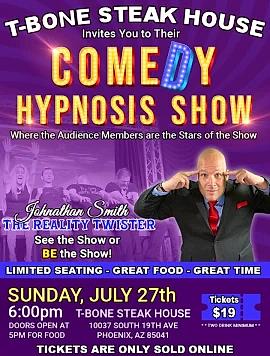 Comedy Hypnosis Show with Johnathan Smith aka The Reality Twister - comedy show