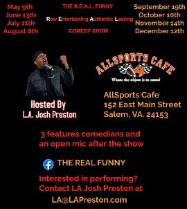 The R.E.A.L. Funny Comedy Show/Open Mic - comedy show