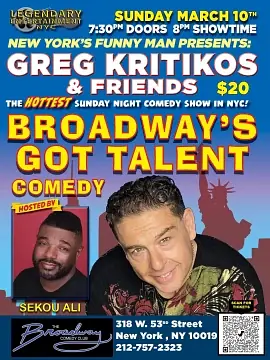 Broadway's Got Talent 3/10 8pm - comedy show