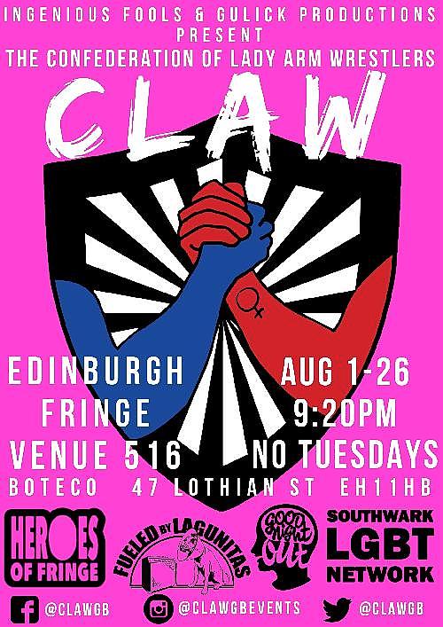 CLAW: The Confederation of Lady Arm Wrestlers @ Edinburgh Fringe - comedy show