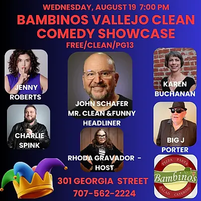 Bambino's Vallejo Clean Comedy Showcase