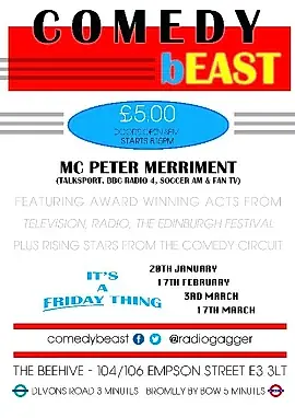 Comedy Be East at the Beehive - May The 4th Be With You...