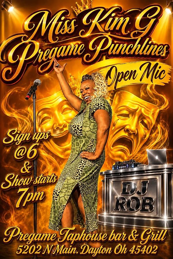 Miss Kim G! Pregame Punchlines - comedy show