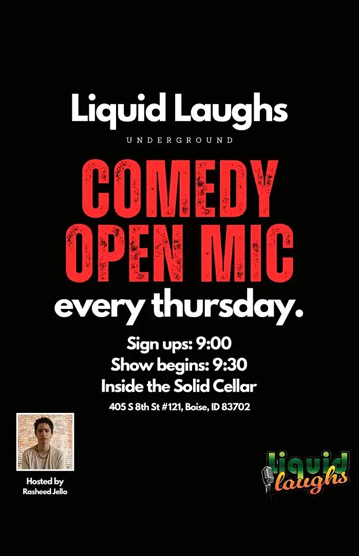 Comedy Open Mic! Liquid Laughs Underground!