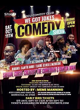 We Got Jokes North Carolina - comedy show