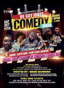 We Got Jokes North Carolina - comedy show