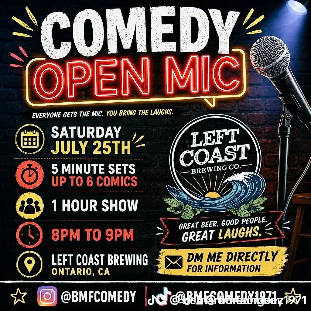 Comedy Open Mic 🎤 Night / Workout Room 