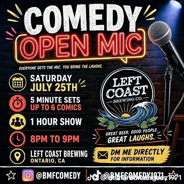 Comedy Open Mic 🎤 Night / Workout Room - comedy show