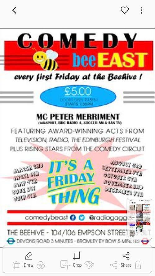 First Comedy Be East of 2019 at the Beehive - comedy show