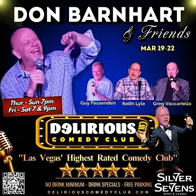 Delirious Comedy Club Presents Don Barnhart & Friends