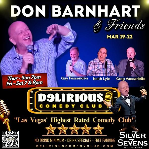 Delirious Comedy Club Presents Don Barnhart & Friends - comedy show