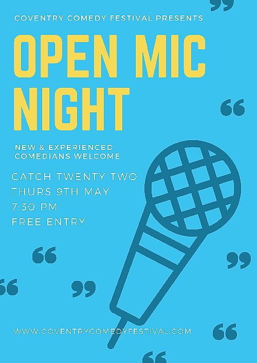 Coventry Comedy Festival Open Mic Night - comedy show