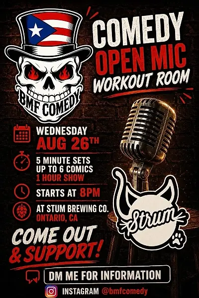 Open Mic Comedy Night / Workout Room