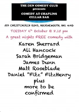 The Den Comedy Club presents