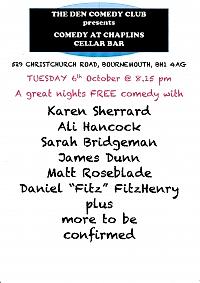 The Den Comedy Club presents - comedy show