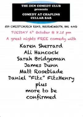 The Den Comedy Club presents - comedy show