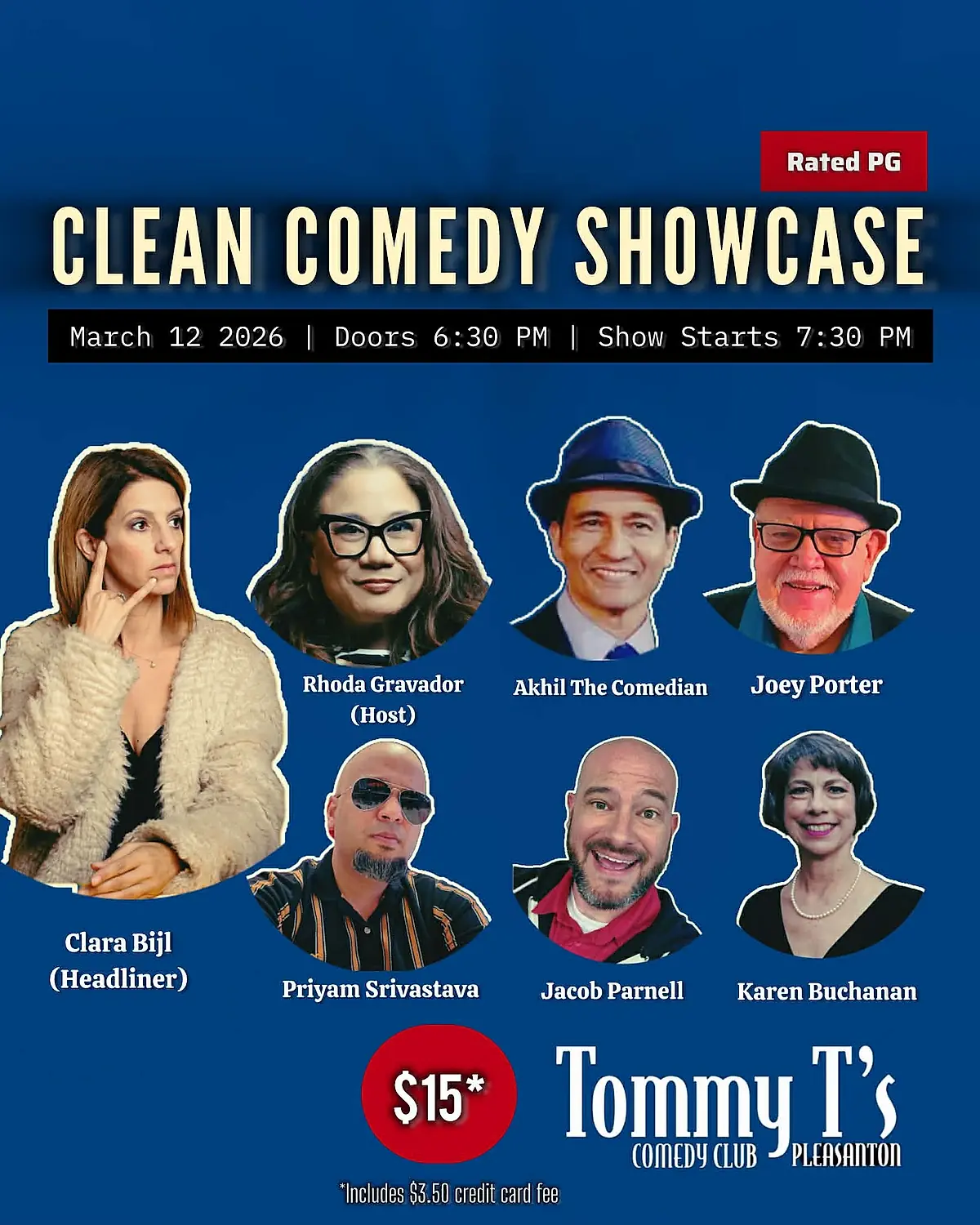Clean Comedy Showcase at Tommy Ts