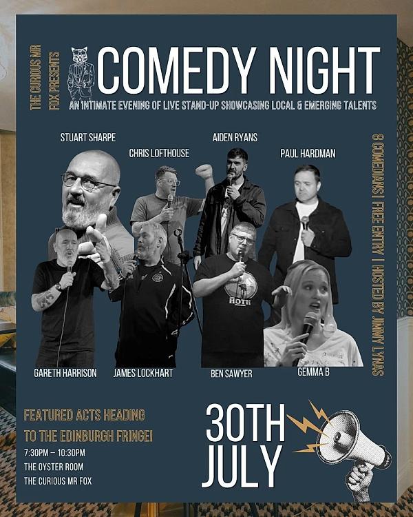 Curious Mr Fox Presents - comedy show