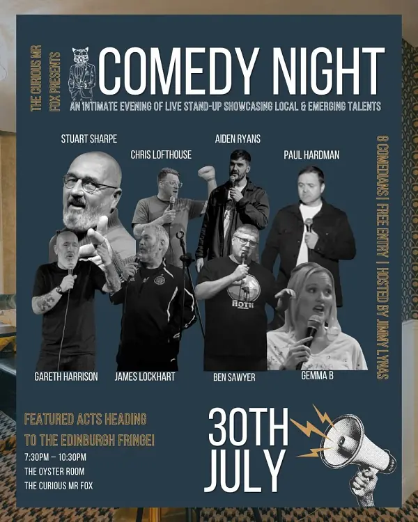 Curious Mr Fox Presents - comedy show