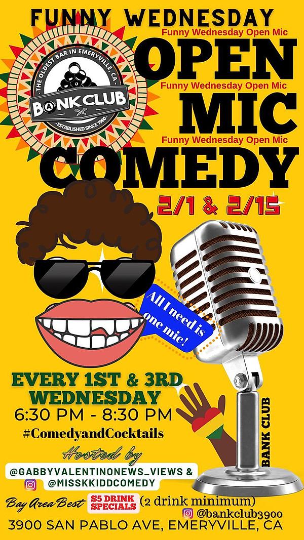 Funny Wednesday Open Mic - comedy show