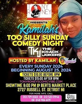 Kamilah's Too Silly Sunday Comedy Night - comedy show