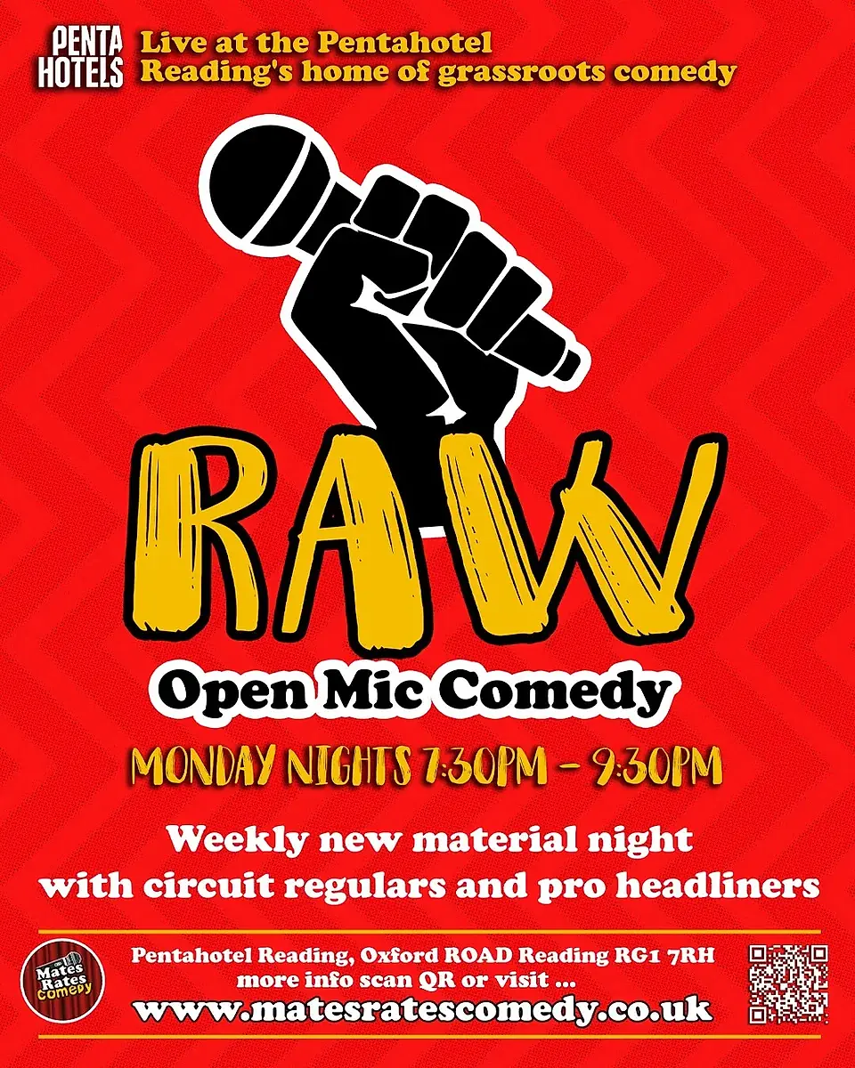 Mates Rates Comedy Raw, Reading's No.1 Stand Up Comedy Open Mic