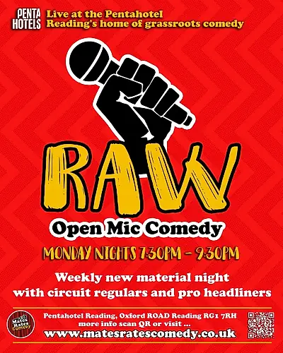 Mates Rates Comedy Raw, Reading's No.1 Stand Up Comedy Open Mic