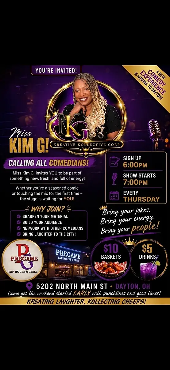 Miss Kim G Pregame Punchlines Open Mic