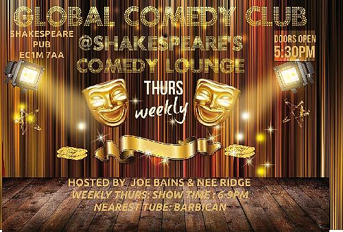 Global Comedy @Shakespeares pub - comedy show