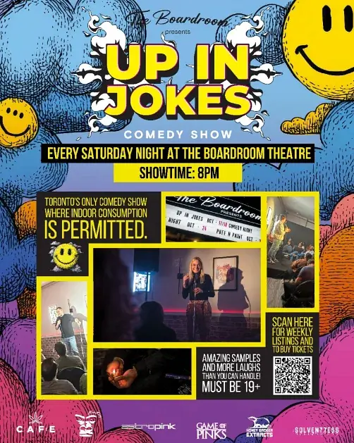 Up in Jokes Toronto Comedy Show June 26th @ 932 Bloor St West