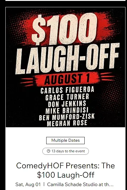 ComedyHOF Presents: The $100 Laugh-Off