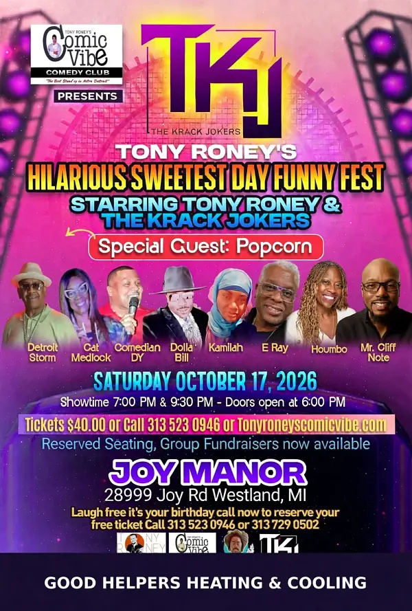 Tony Roney's Annual Sweetest Day Comedy Show - comedy show