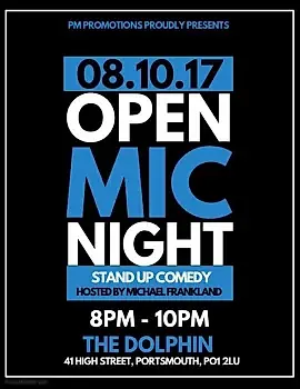 Open Mic Comedy At The Dolphin 8/10