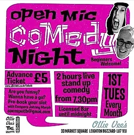 Ollie Vees Open Mic Comedy 
