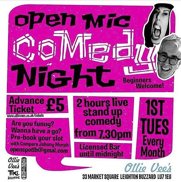 Ollie Vees Open Mic Comedy - comedy show