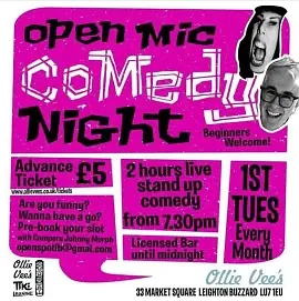 Ollie Vees Open Mic Comedy - comedy show