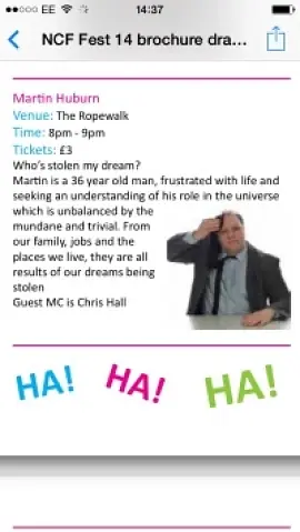 Who's Stolen My Dream - comedy show