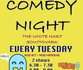 New Material Comedy Night at The White Hart - comedy show