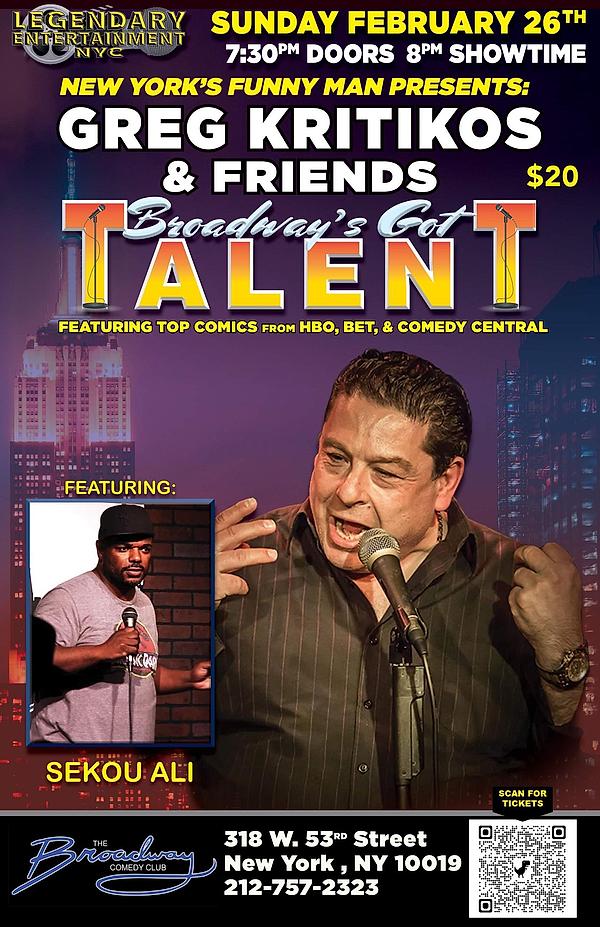 Broadway's Got Talent 2/26 8pm - comedy show