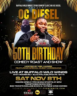 OC DIESEL BIRTHDAY COMEDY ROAST - comedy show