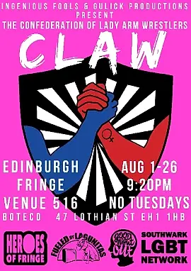 CLAW: The Confederation of Lady Arm Wrestlers @ Edinburgh Fringe